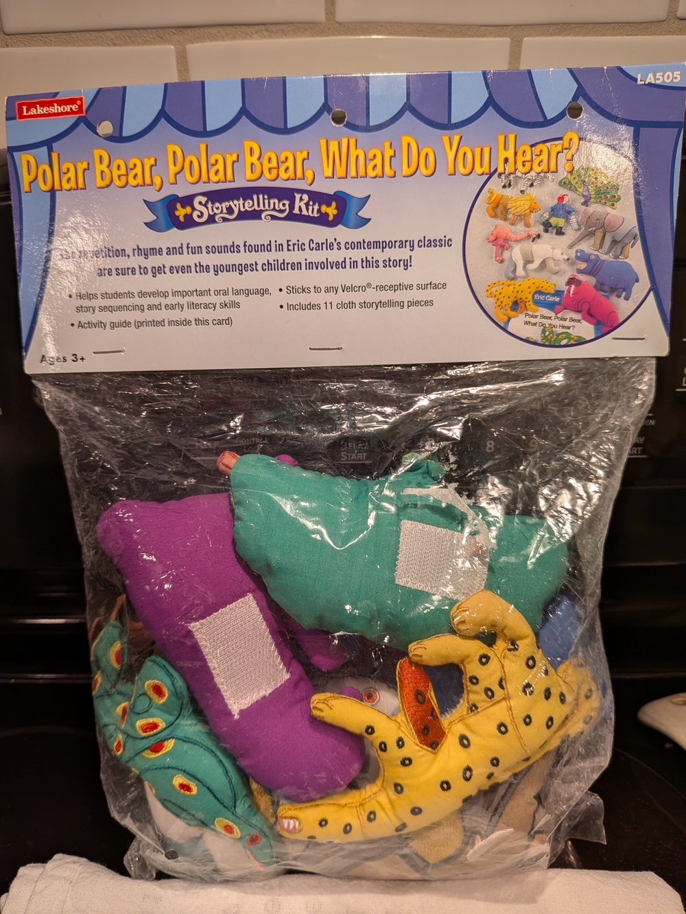 Lakeshore Polar Bear Polar Bear What Do You Hear Storytelling Kit LA505 New